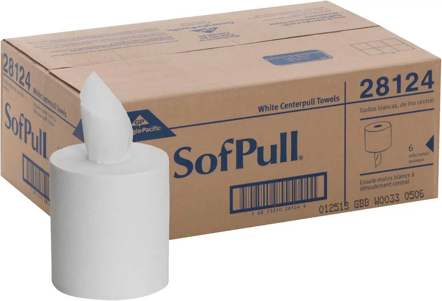 

Premium White Paper Towels, 324 Sheets per Roll, 6 Rolls per Case for Efficient Cleaning and Hygiene