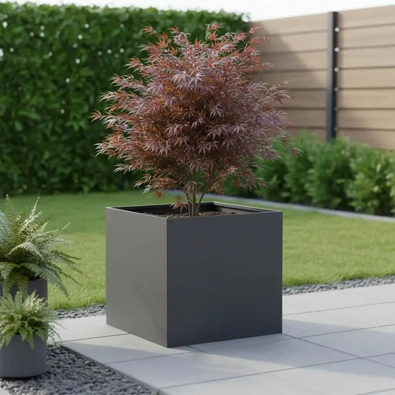 Jardinières surélevées 42x40x39 cm. Fabriqués avec des matériaux robustes et durables, ils sont idéaux pour la culture de fleurs, de verdure et de légumes.