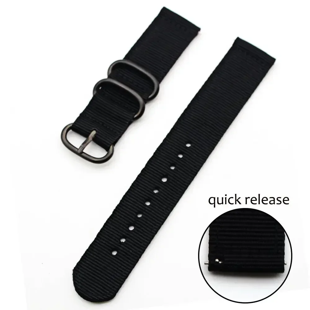 18/20/22/24mm Fabric Nylon Band for Samsung Galaxy Watch 7 6 5 4/6 Classic/5Pro Sport Loop Strap for Xiaomi Redmi 3 Active/Lite