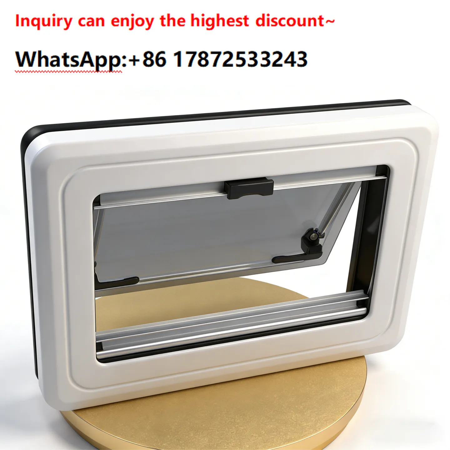 RV insulation and heat insulation external window assembly