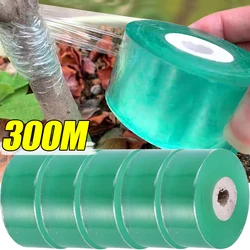 100/300M Stretchable Green Grafting Tape for Plant Support Nursery Use Household Garden Grafting Transparent Tape for Fruit Tree
