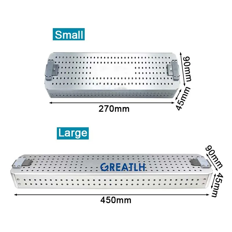 Rigid Endoscope Sterilization Container Sterilization Case Box Equipment ENT Aluminium Case Disinfection Box