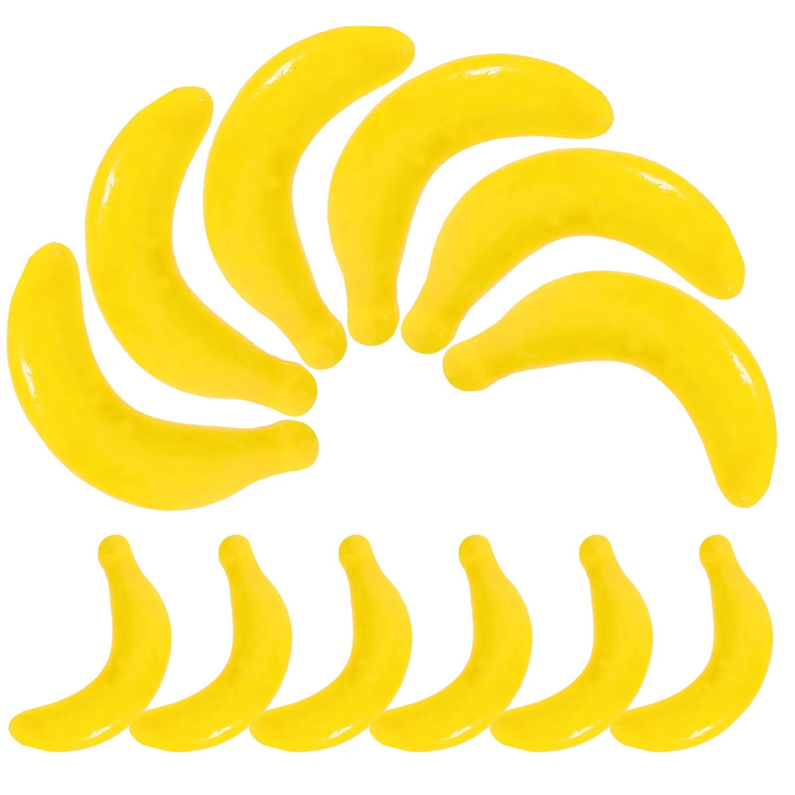 20 Pcs Simulated Small Fruit Model Set Layout Scene Decor Fake Banana Lifelike Props Photo Foam Fruits