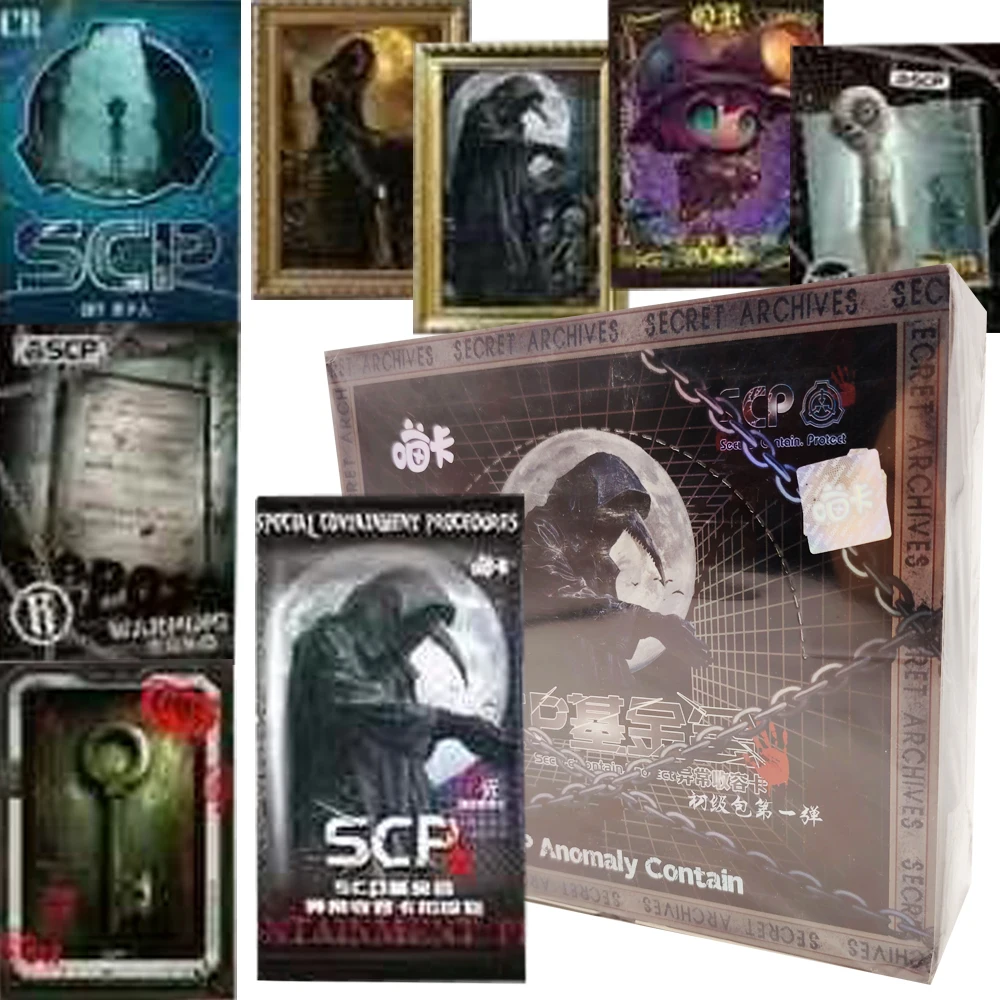 

SCP Foundation Collection Cards Booster Box Anime Novels Science Fiction Horror Abnormal Containment Flash Cards Birthday Gifts