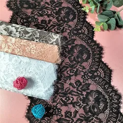 2023 Soft Elastic Eyelashes With Large Hem 23CM Wide Underwear Bra Accessories Wedding Decoration Lace  E3524