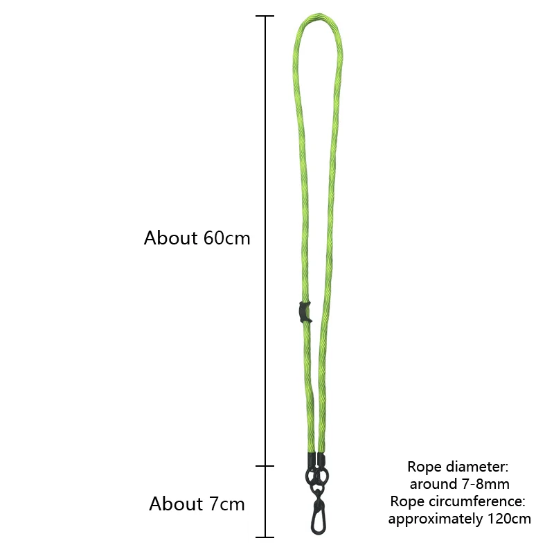 120CM Length Crossbody Phone Case Lanyard; Made of Colorful Nylon Rope for Climbing, Sports, and More