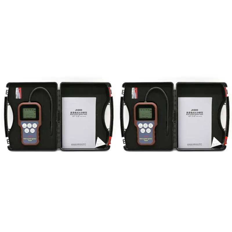 2X JH800 Car Multi-System Ignition Analyzer Test SPW And Cop Systems Spark Plug Tester High Voltage Coil Detection