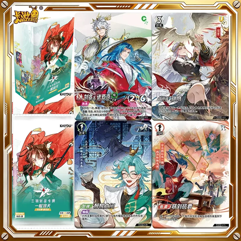 KAYOU Three Kingdoms Card Vol.5 Dawn Peeks Through Sky Booster Pack Hobby Genuine Trading Cards Game Toys Birthday Gifts