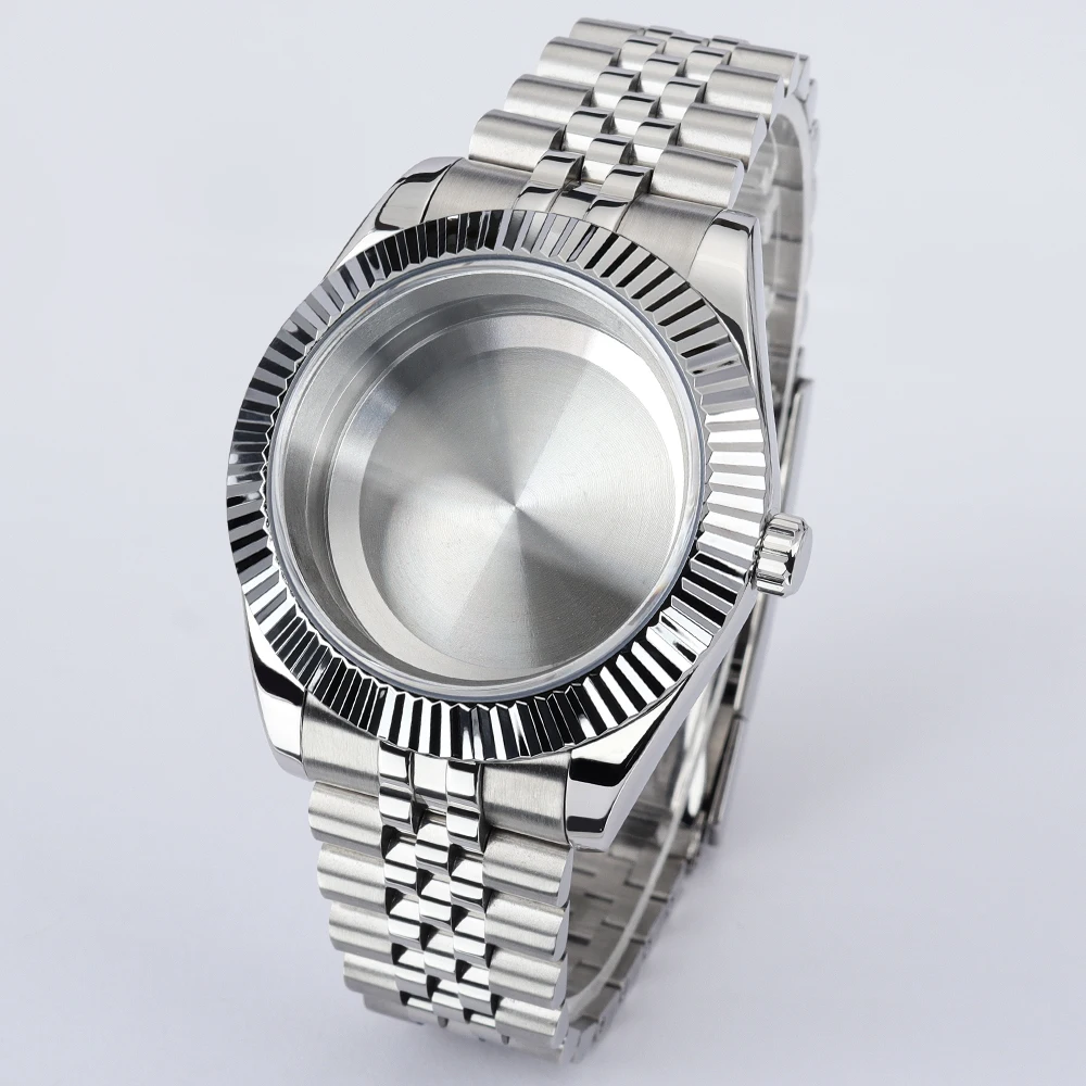 36mm 40mm Watch Case DJ SK Accessories Stainless Steel Strap Sapphire For NH35 NH36 NH34 Miyota8215 DG 2813 Movt Explorer