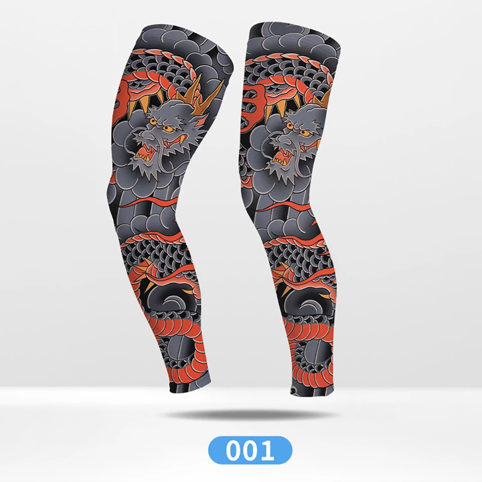 GTUBIKE Sommer-Rad-Kompressionsbeinschoner für Outdoor-Sportarten, schnelltrocknend, Knieschutz, Leggings für Laufen, Basketball, UV-Schutz