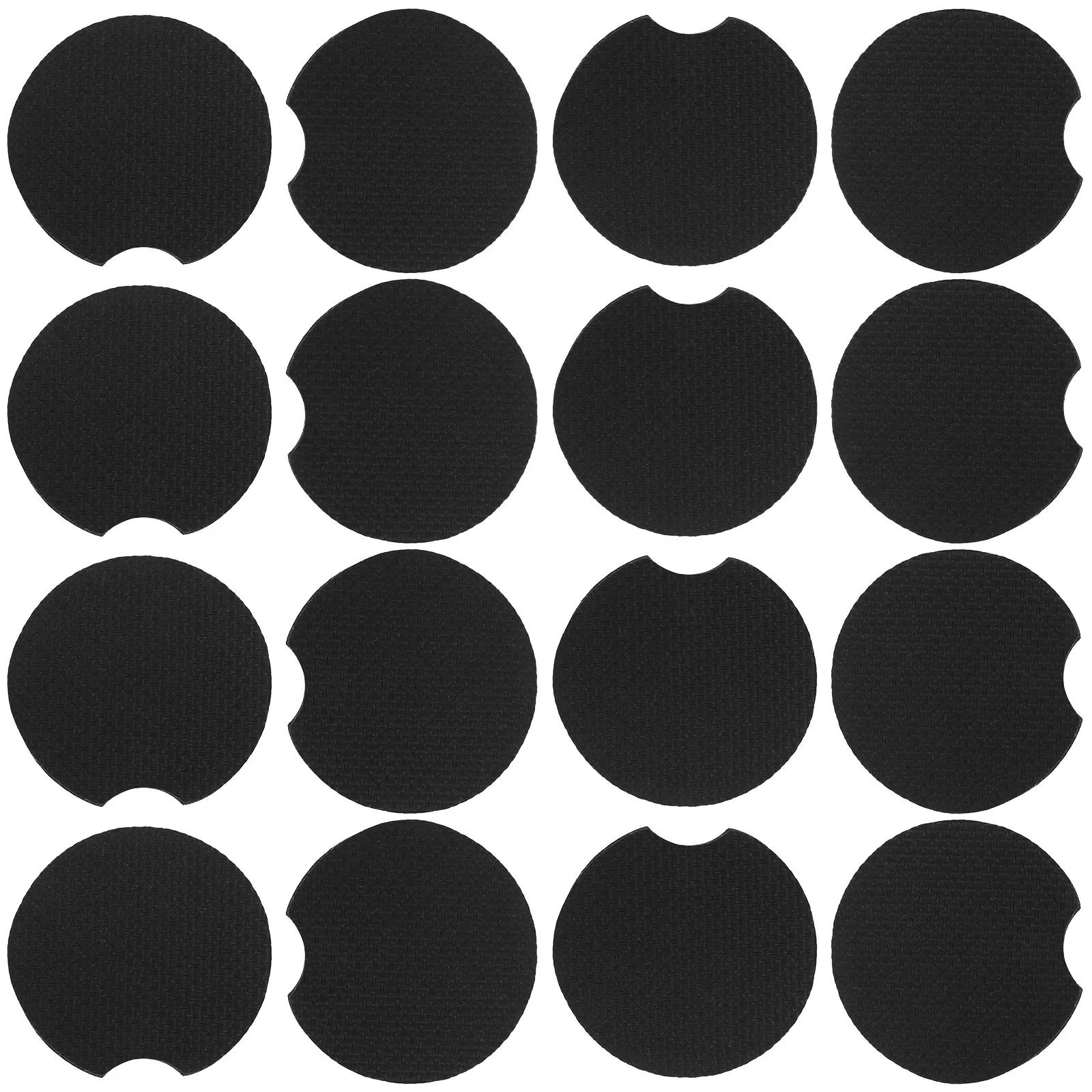1Set Car Cupholder Coasters Neoprene Sublimation Blanks DIY Craft Coaster Set Heat Transfer Blank Coasters for Vehicle Living