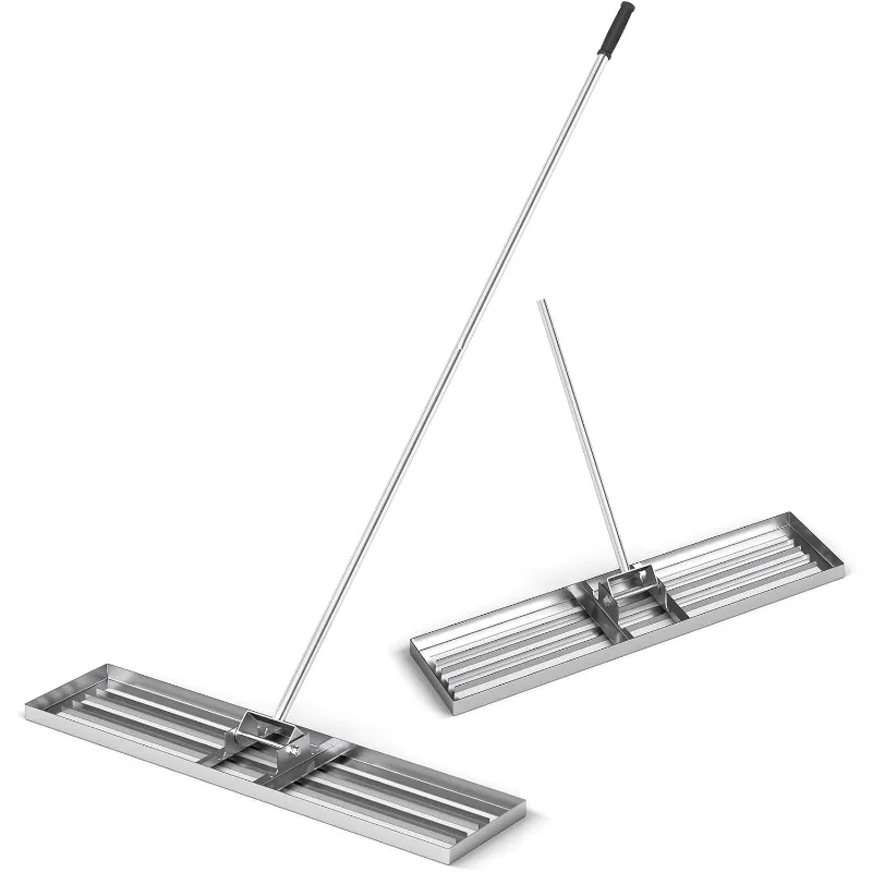 

Goplus Lawn Leveling Rake, 42" x 10" Heavy Duty Level Lawn Tool w/ Ergonomic Handle for Soil, Effort-Saving Landscape Rake for G