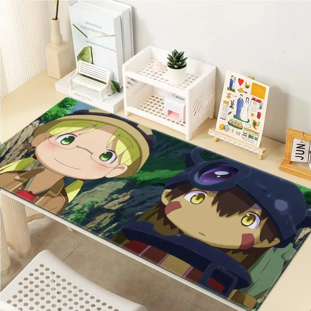 Gaming Mouse Pad Made in Abyss Carpet Mousepad Gamer Deskmat 900x400 Xxl Desktop Accessories Large Office Mats Computer Anime Pc