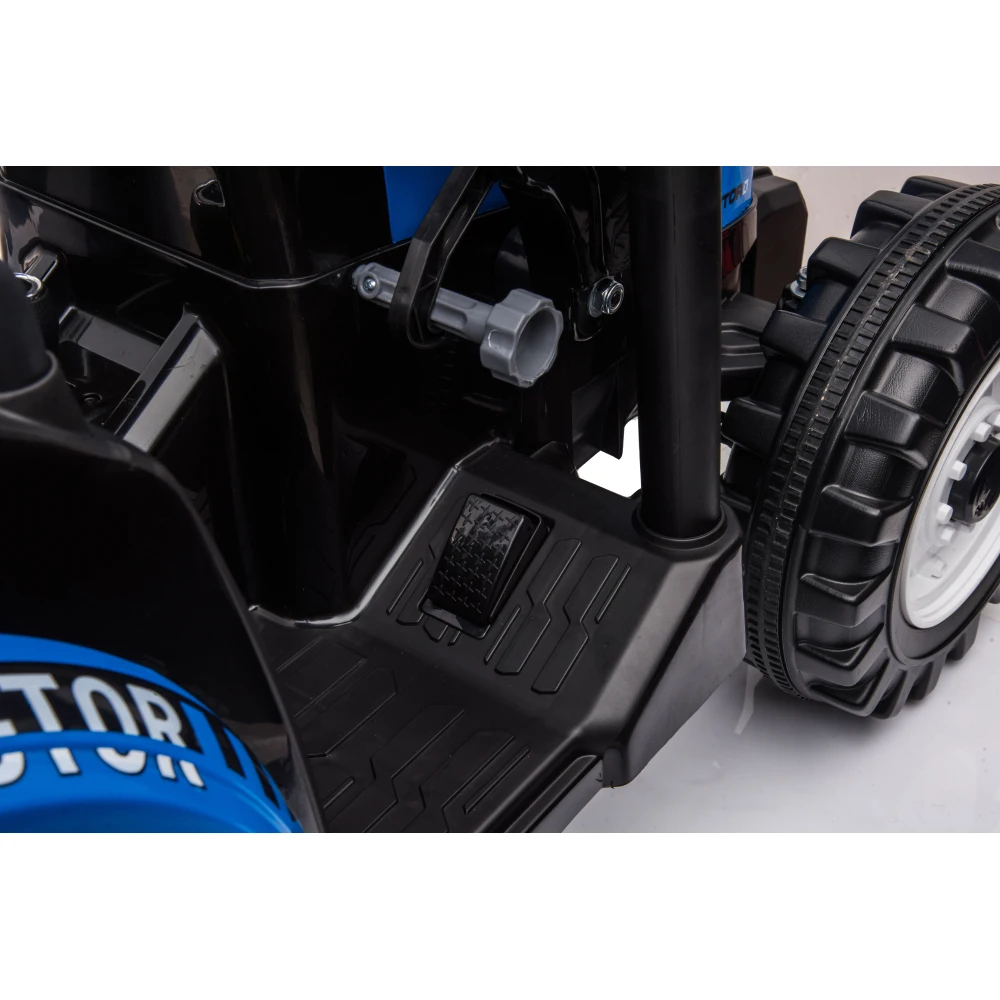 Tractores Infantiles de 24V con Control Remoto para Padres, Tractores de Pedales con Cargador y Retroexcavadora Funcionales