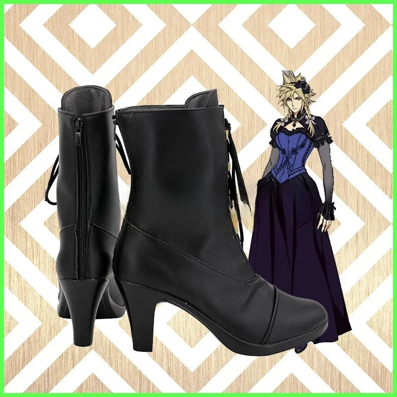 2025 11 لعبة فاينل فانتسي السابع كلود كوسبلاي أحذية أحذية دعائم لحفلة الهالوين لعب الأدوار مصنوعة حسب الطلب Aksesori