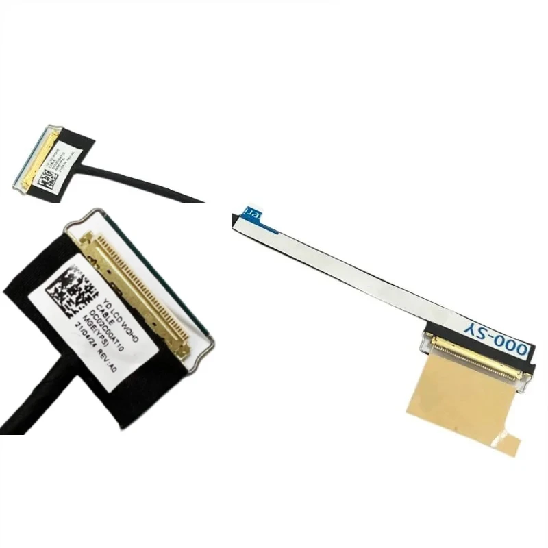 

WQHD LCD EDP Video Cable for Lenovo Thinkpad X1 Carbon 6th Gen 20KG 20KH 01YR429 DC02C00BX00 01LV499 01LV500 DC02C000AT00 40Pin