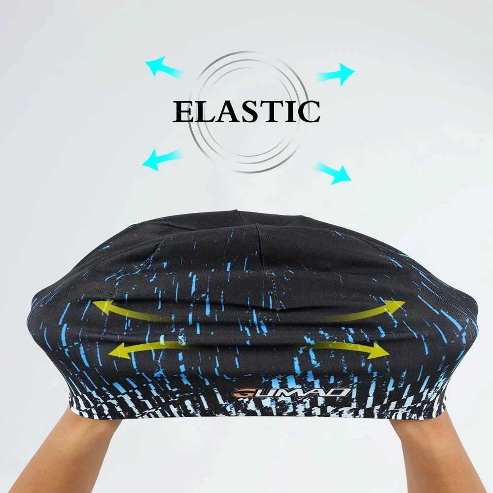 Winter Double-layer Fabric Running Print Beanies Bicycle Hat Tennis Hiking Workout Ski Cycling Snowboard Stretch Cap Men Women