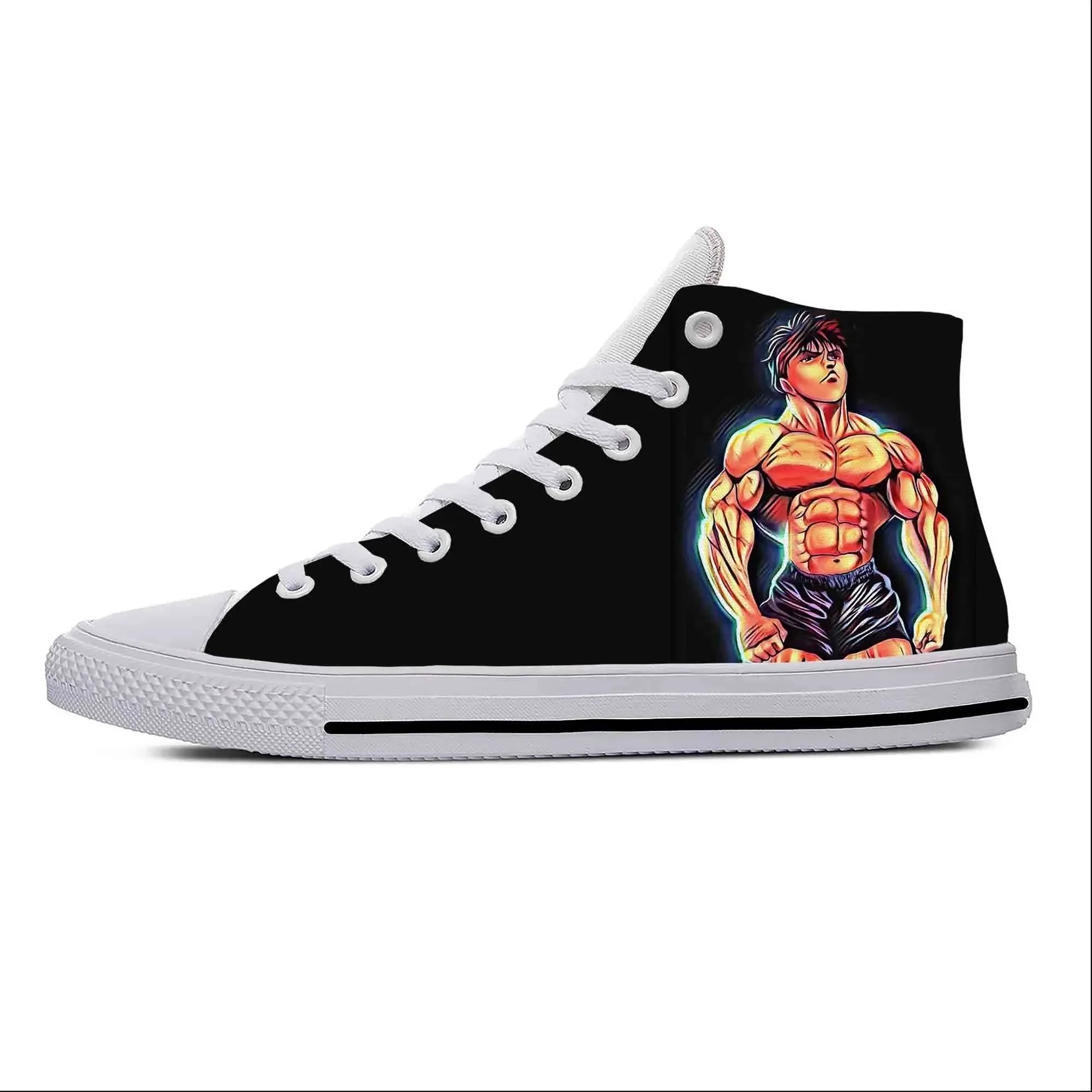 Zapatos informales de dibujos animados para hombre y mujer, zapatillas ligeras de alta calidad, transpirables, Anime, Manga, Baki the Grappler, Hanma Baki