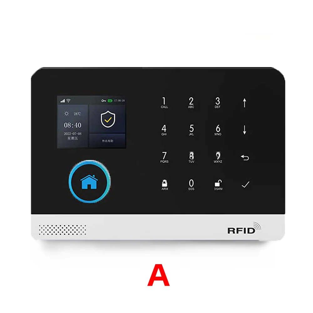 Système d’alarme WiFi GSM pour maison intelligente avec capteur de mouvement, sirène sans fil, camér