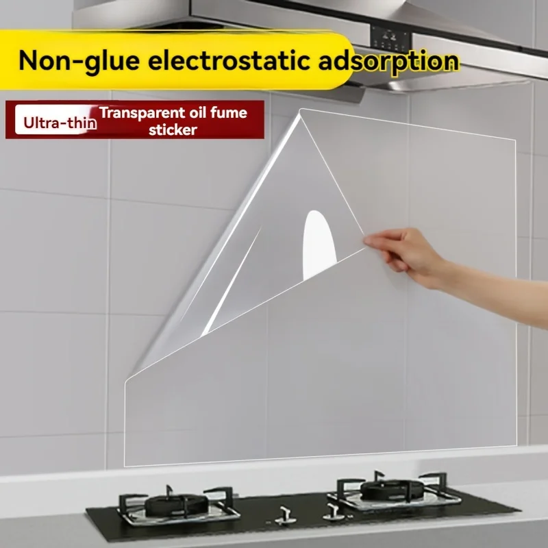 1 Roll Plastic Electrostatic Adhesion Wall Protective Film – Waterproof, Oil-Proof,