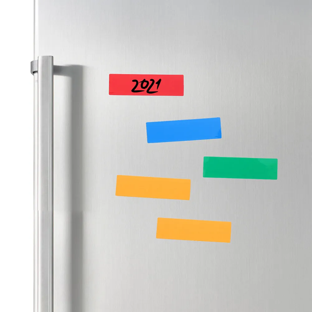 

60Pcs Dry Erase Magnetic Labels Reusable Magnetic Name Tags Write on Magnets Sticker for Offices Classrooms Kitchens Warehouses