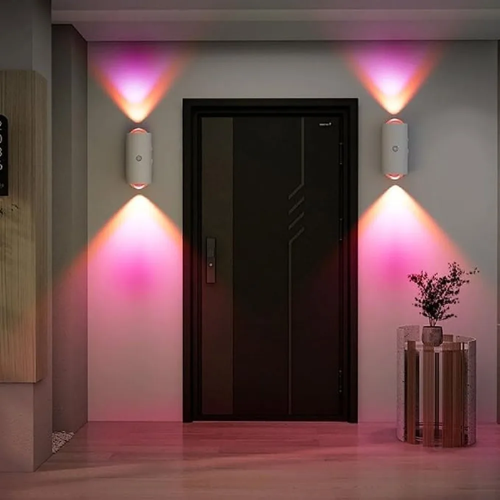 Smart Rechargeable Wall Light With Ergonomic Features And Enchanting Gradient Colors Fostering Calm