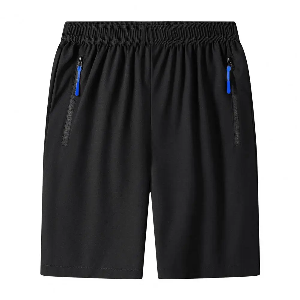 

Men Summer Shorts Men Relaxed Fit Shorts Men's Quick Dry Gym Shorts with Elastic Waist Zipper Pockets for Running for Men