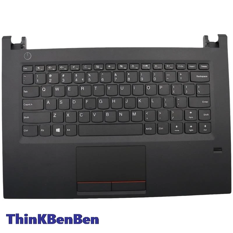 

US English Keyboard Black Upper Case Palmrest Shell Cover With FPR For Lenovo V510 14IKB E42-80 5CB0M31860