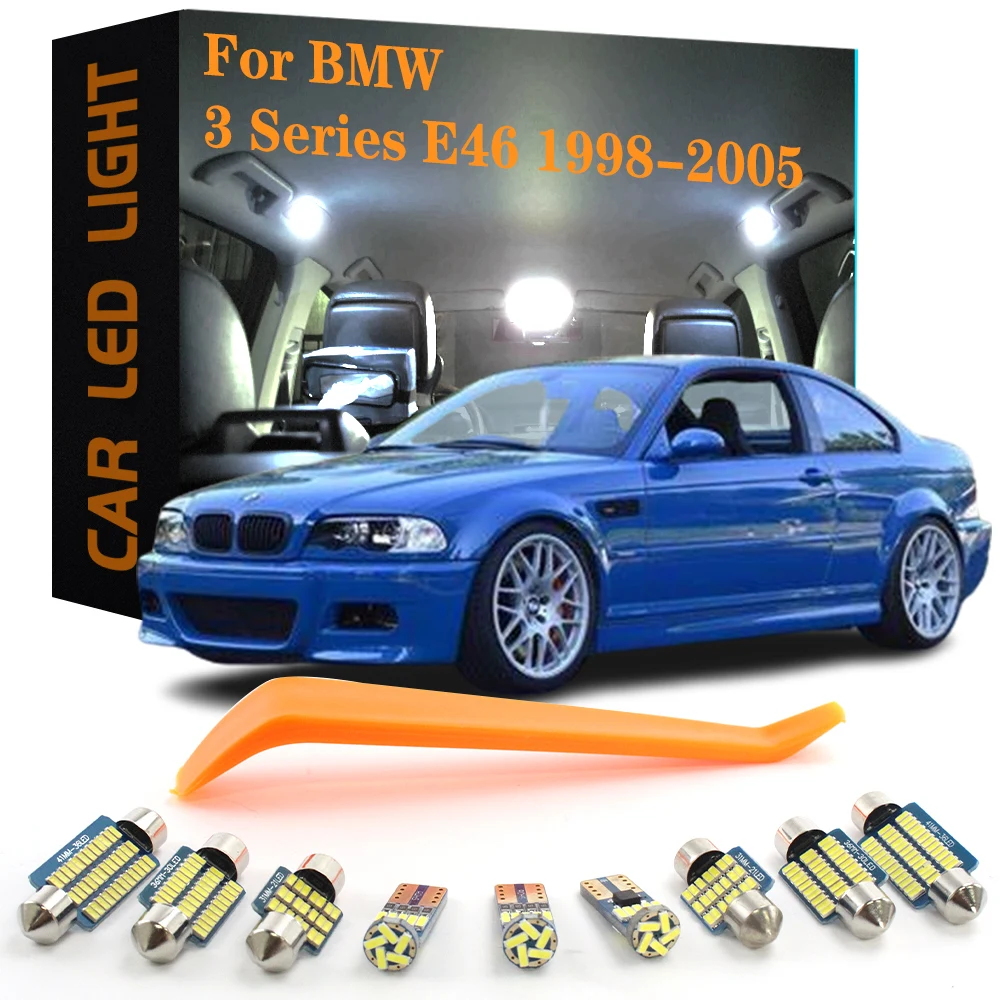 

14pcs LED Interior Light Bulb For BMW 3 Series E46 320i 323i 328i 330i 1998 1999 2000 2001 2002 2003 2004 2005 Accessories Parts