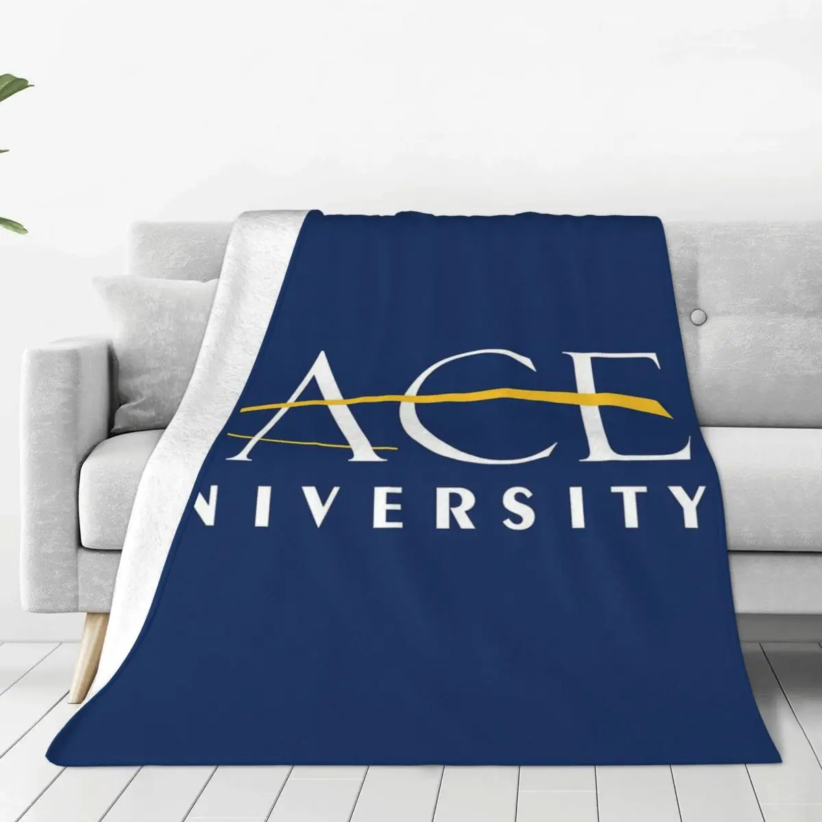 Pace University Blankets Flannel Portable Sofa Throw Blankets For Home Bedroom Outdoor Throws Bedspread Quilt