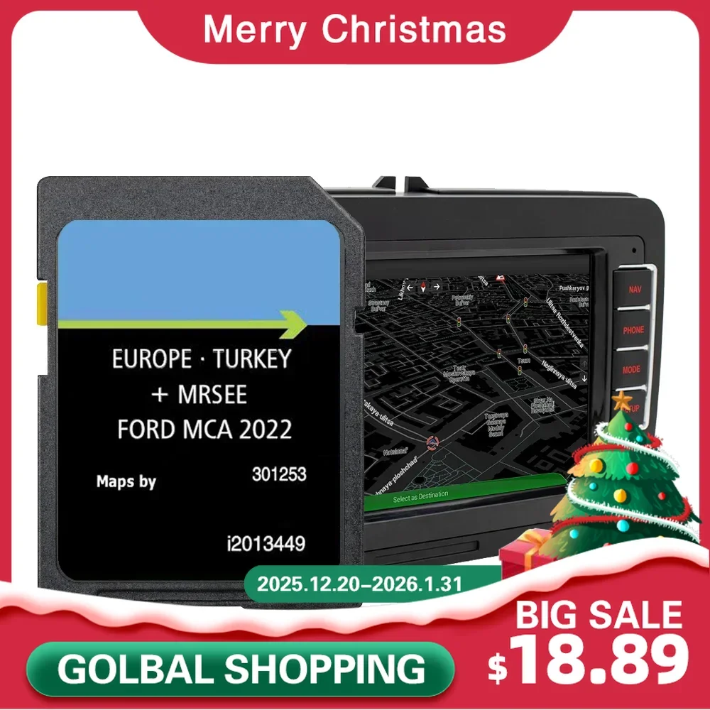 MCA 2022 for Ford S-Max from 2010 to 2015 Car Accessories Memory Card Navigation Map Version Europe