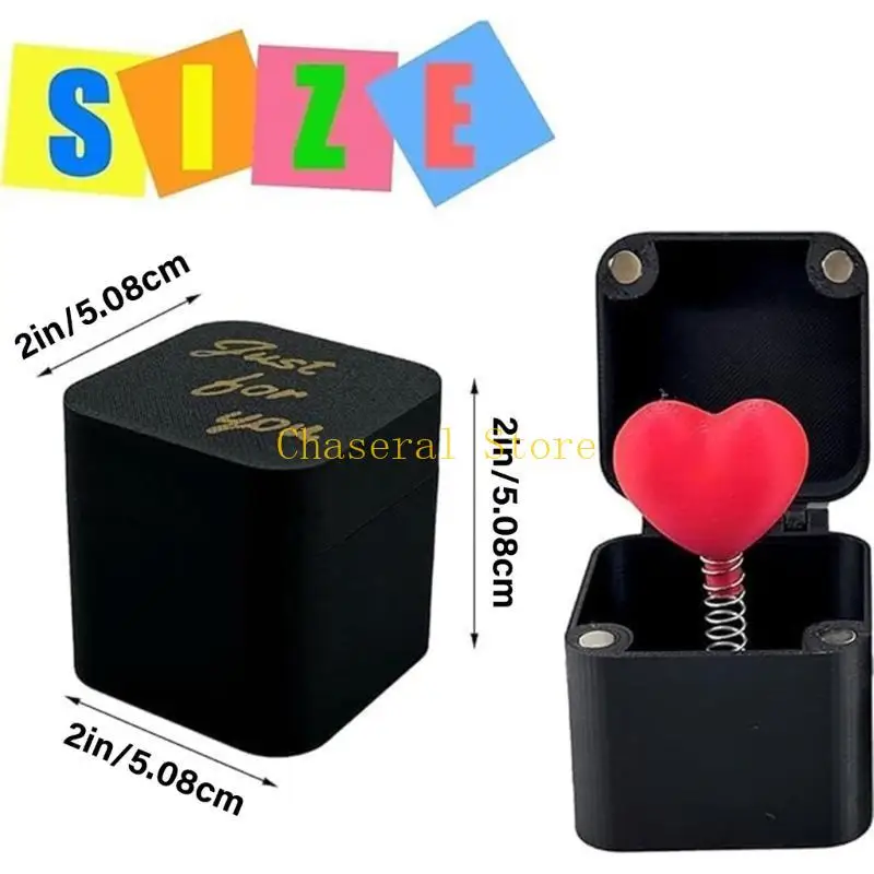E7CE المطبوعة Rose/Heart Surprise Gifebox للاحتفال بالاحتفال بيوم الذكرى
