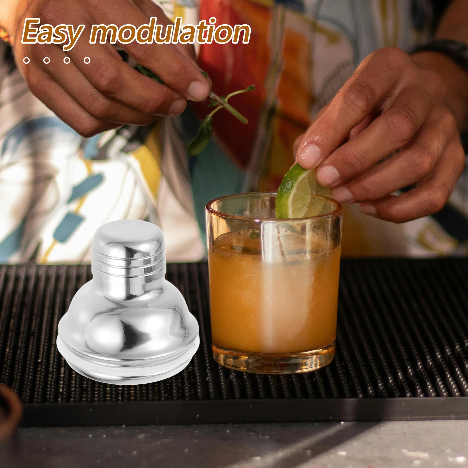 

Stainless Steel Lid for Shaker 2.9inch Cocktail Shaker Replacement Cover Leak-Proof Easy to Clean Bar Accessory Professional
