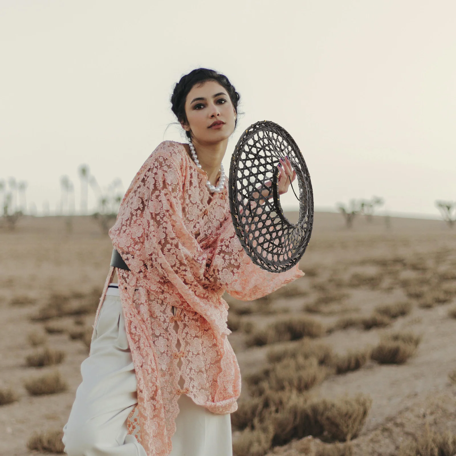 الخيزران المنسوجة الساموراي قبعة اليدوية تأثيري الدعامة الطرف اليابانية الزخرفية جوفاء مخروط قبعة لوازم المنزل مخروط قبعات