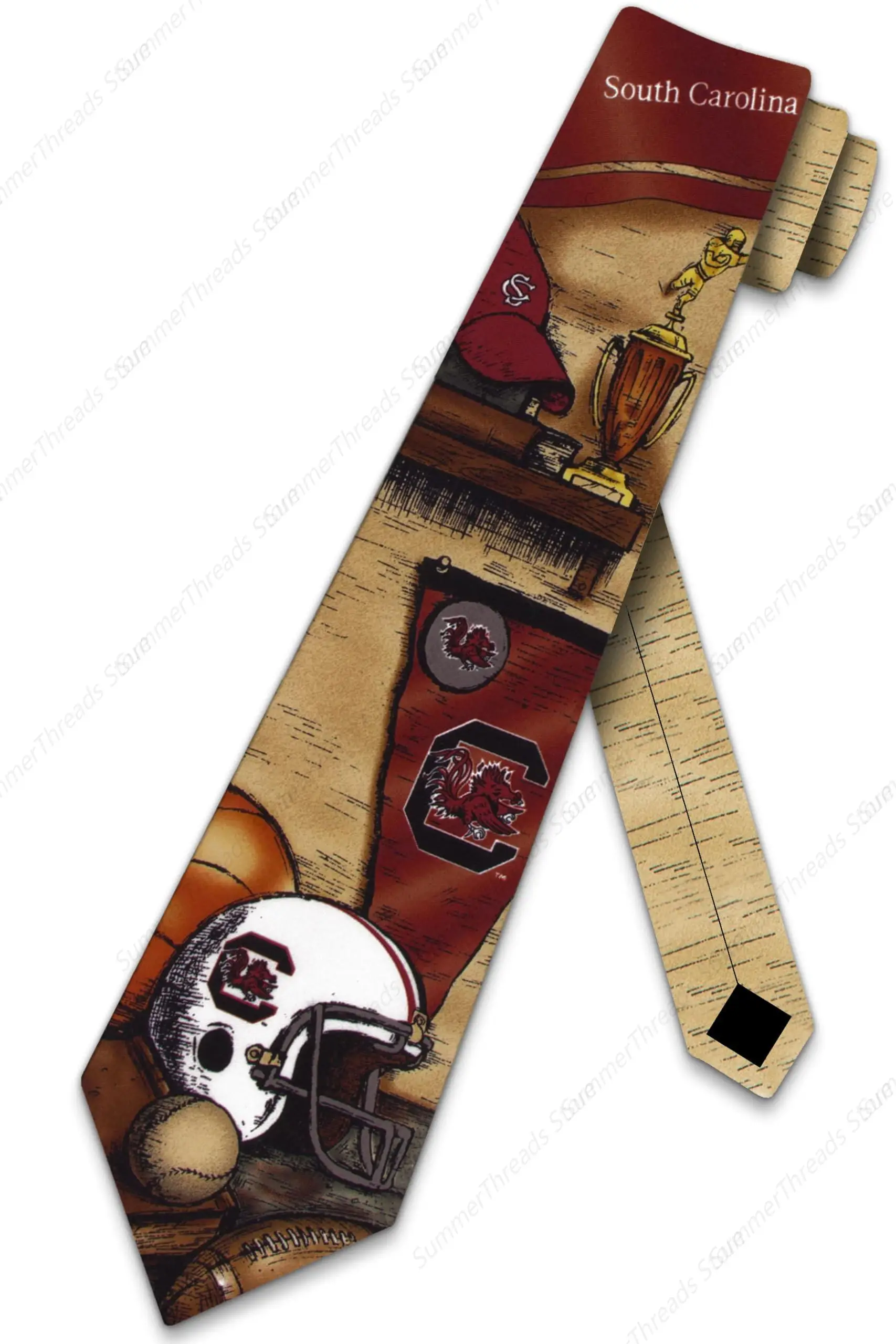 South Carolina Nostalgia Necktie Tie for Men Neckties