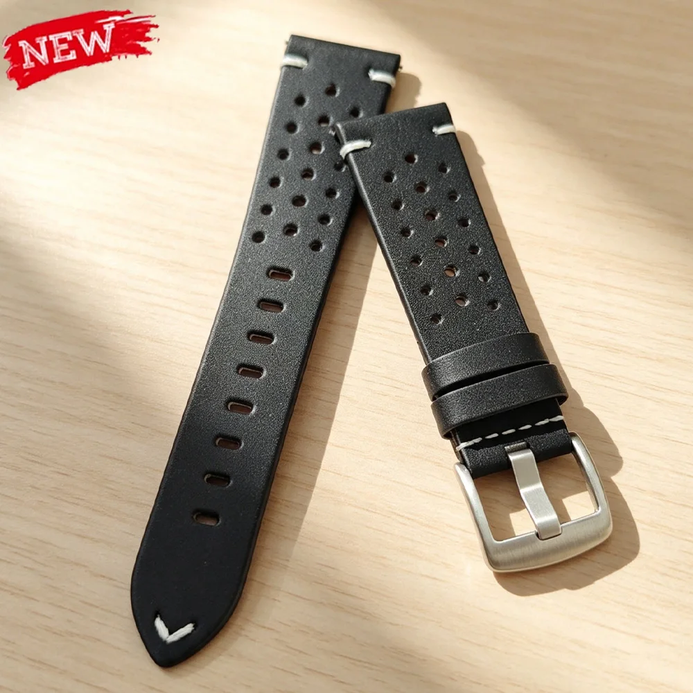 20mm Lederarmband für Samsung Galaxy Watch 7/6/5 40/44mm Gear Band 22mm Vintage Armband für Huawei Watch GT7Pro 6 46mm Correas