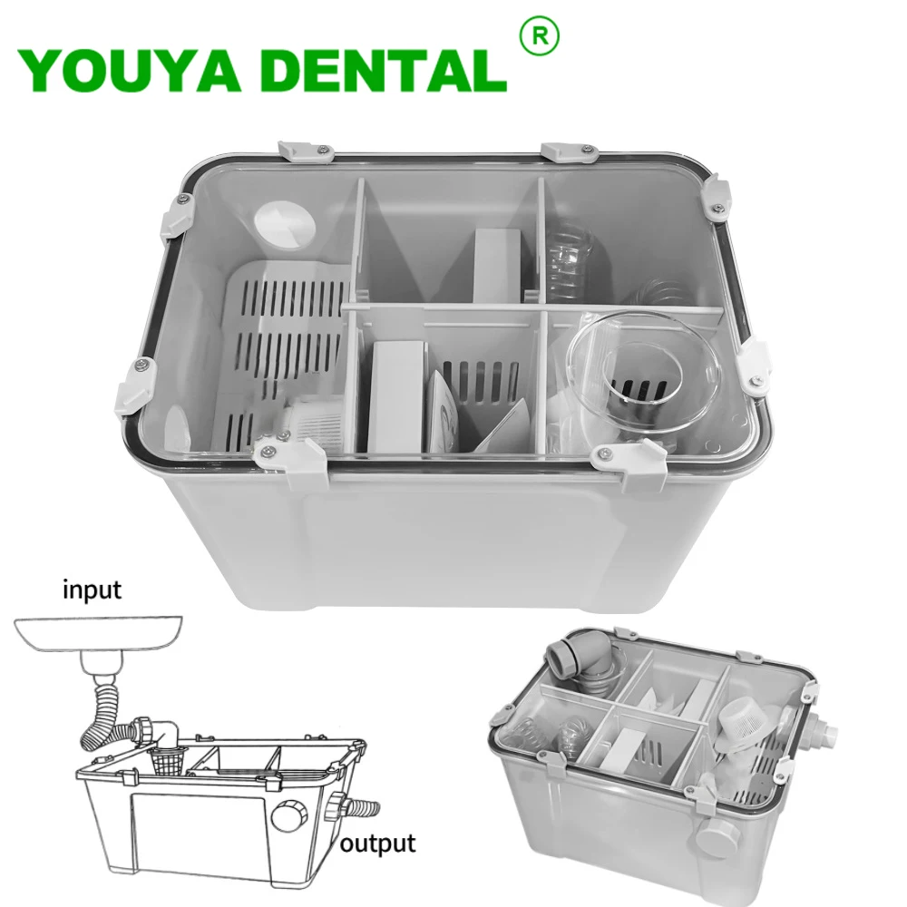 Dental Gypsum Filter Stone Plaster Powder Trap Filter Gypsum Sedimentat Tank Cleaning Tray Filter Box Dentistry Lab Equipments