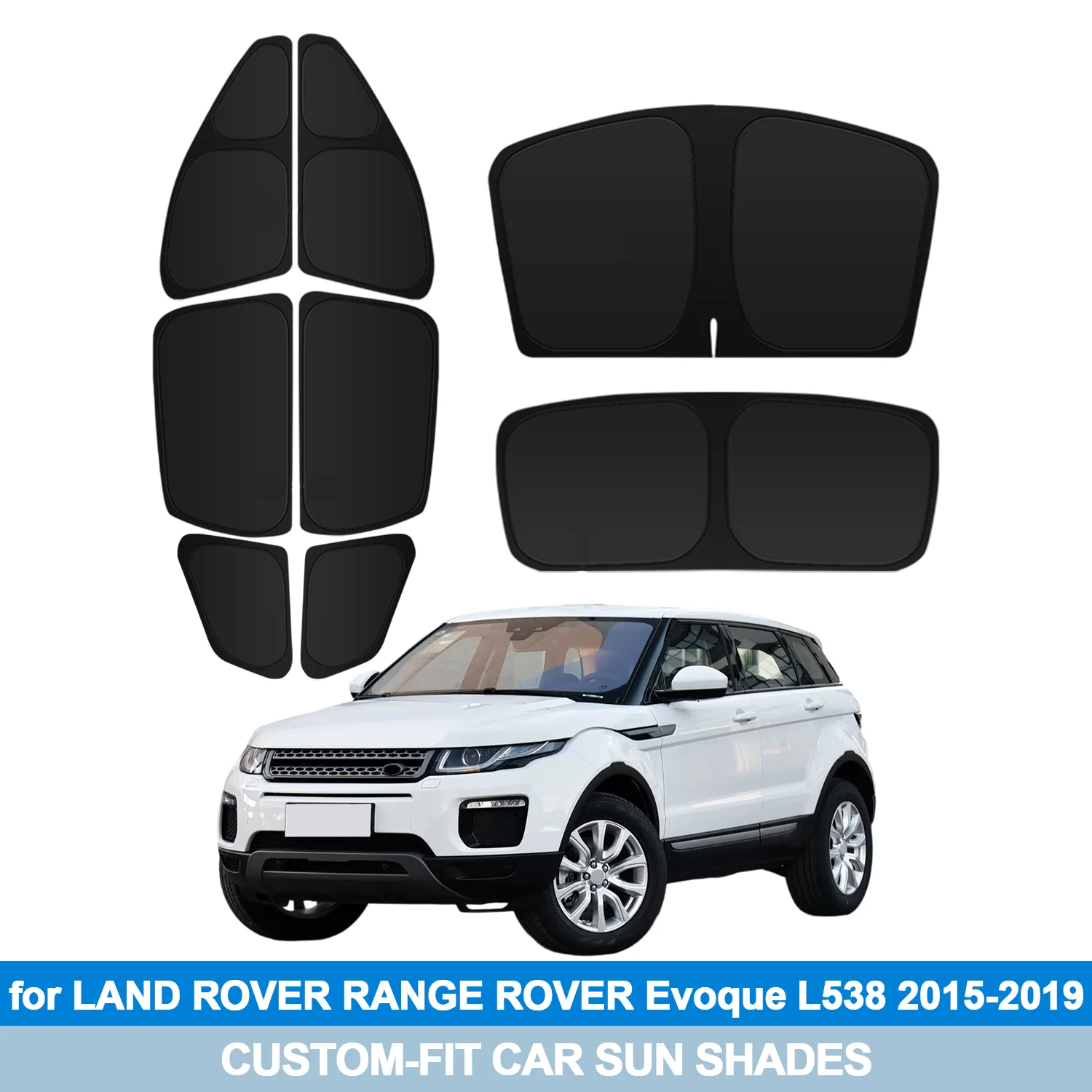 

For LAND ROVER RANGE ROVER Evoque L538 2015-2019 Windshield Sun Shade Side Window Shades Cover Sun Visor Shield Privacy