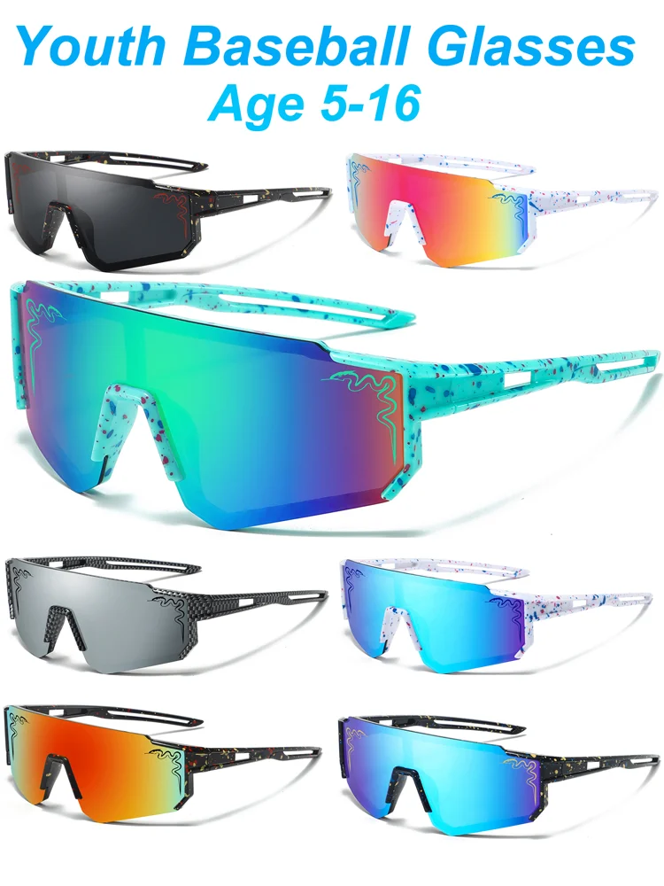 AliExpress OMEKOL Kids Baseball Sunglasses Sport Cycling Glasses Age 1-8 Children Outdoor Mtb Bike Bicycle Goggles Boys Girls UV400 Eyewear