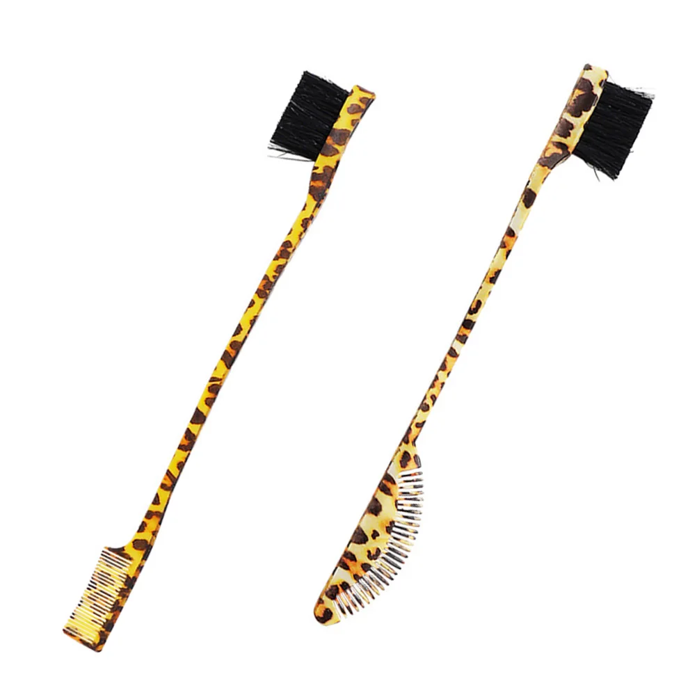 

2Pcs Double-ended Eyebrow Brush Lightweight Disposable Pig Mane Hair Comb Grooming Tool Makeup Brushes Multipurpose Brow Combs