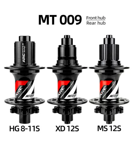 Imagen 2 del producto ARC MT009 4 en 1 Hub 28H 32H 36H eje de rodamiento freno de disco ciclismo bicicleta de montaña rodamiento Hub HG MS XD accesorios de bicicleta