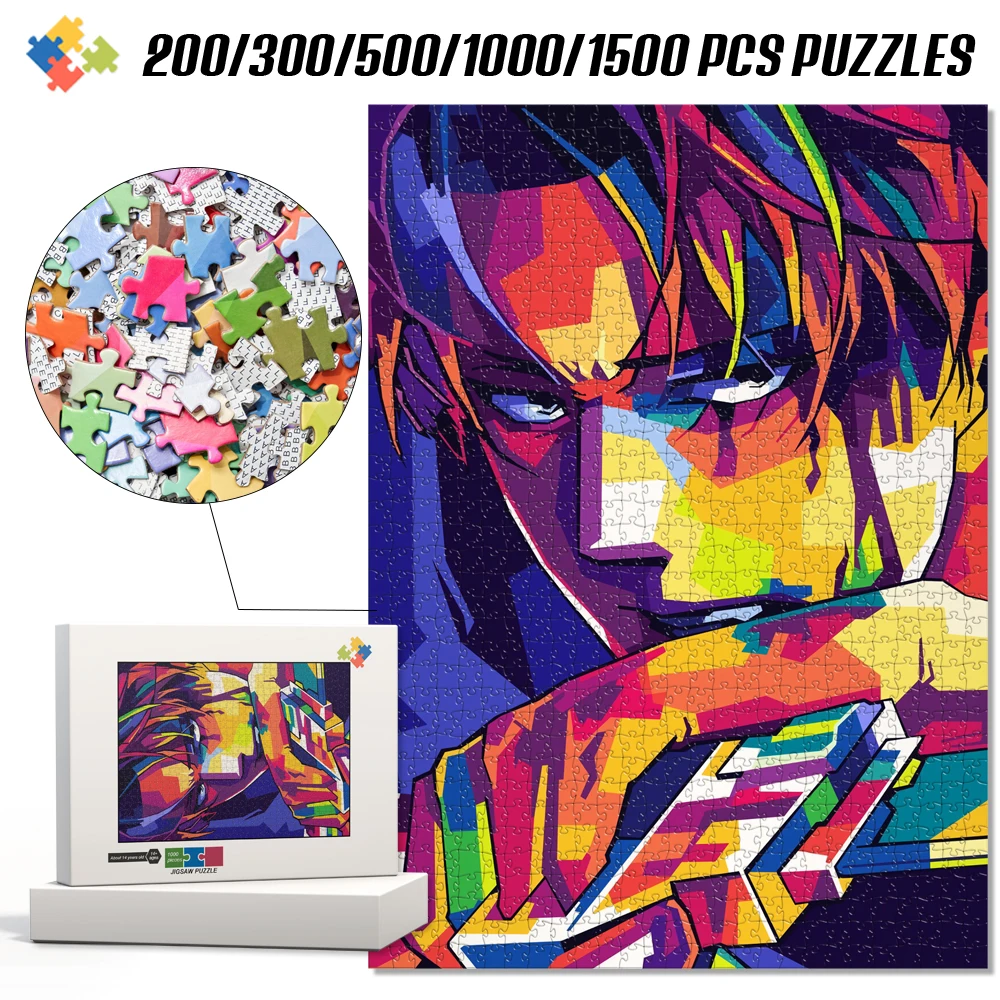 One Piece Anime Jigsaw Puzzle Interesting Brain Game Educational Stress Relief Toy for Adults Kids Home Wall Decor Festival Gift