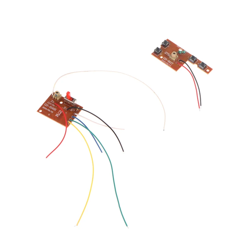 1Set 4CH RC telecomando 27MHz circuito PCB trasmettitore e scheda ricevitore con sistema Radio Antenna per auto camion giocattolo