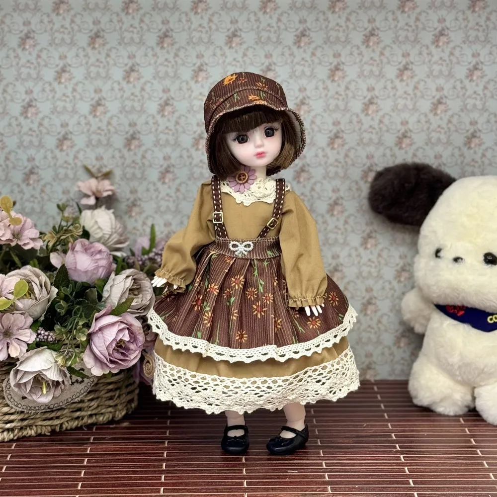 

1/6 SD 30cm Bjd Doll with Clothes Long Hair Attractive Eyes Princess Dress Up BJD Dolls High Heel with Wig Make Up