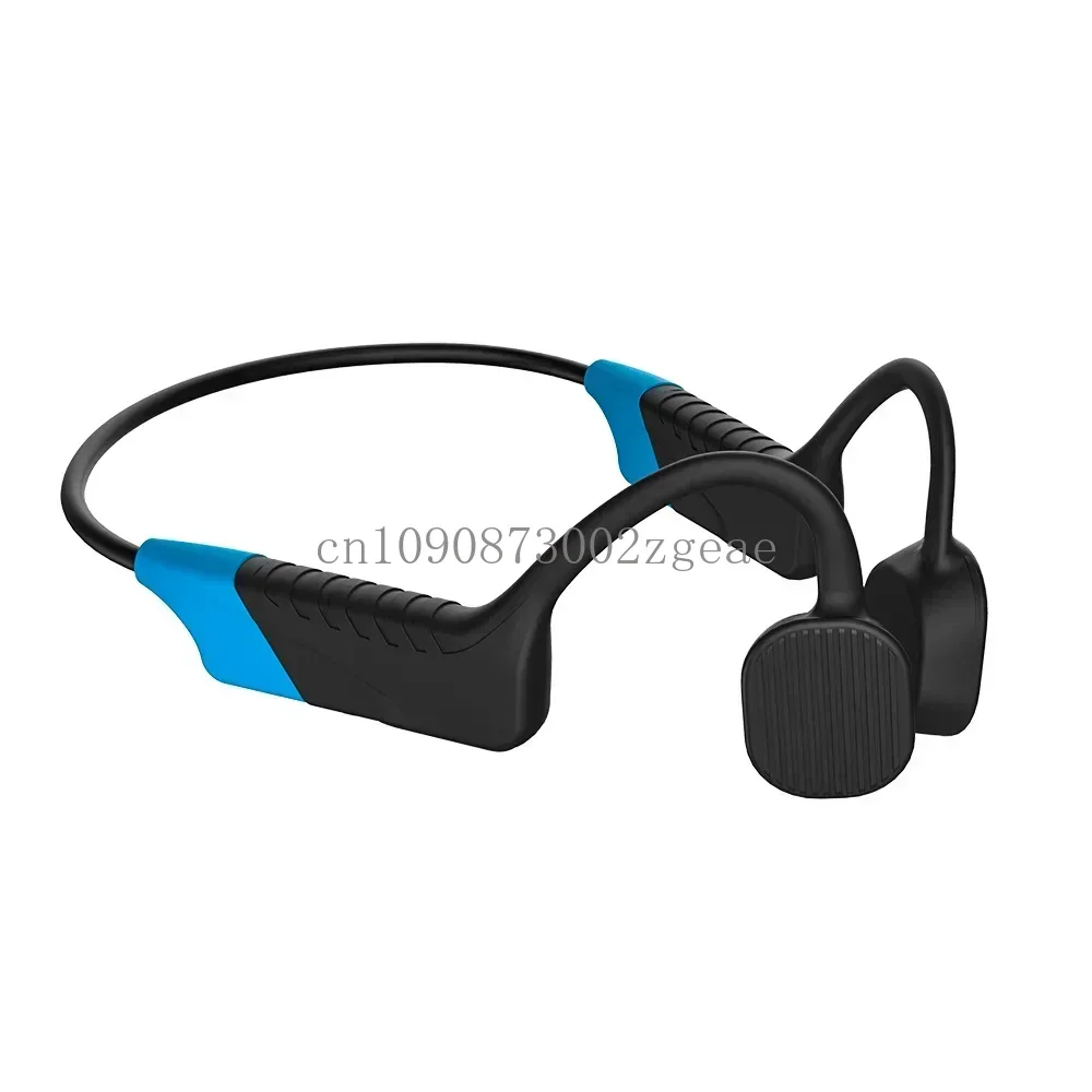 Headset FM Transmitter Bone Conduction Earphone Receiver，Ear Hook Wireless Bluetooth Swimming Training Headphones