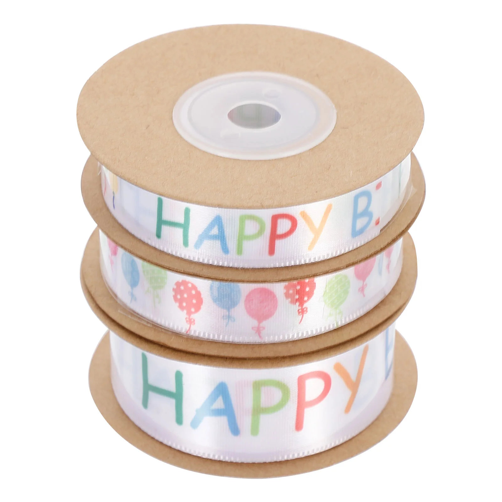 3 Rolls Birthday Ribbon Gift Decorative Riband Package Christmas Bows Packaging Ribbons Twine for