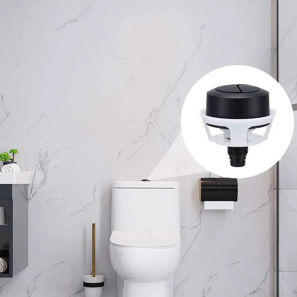 

1PCS Flushwise-Replacement Top Side Press Toilet Cistern Push Button Wire Controlled Drain Valve Button Abs Bathroom Accessories