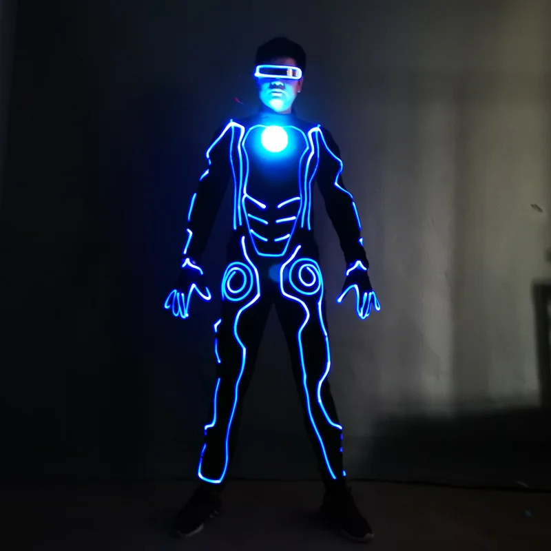 LED Luminous Robot CostumeLed Luminous Peorce Clothing Stage Party Led Robot Costumes Suits Dance Peorce WearCustomized Cool