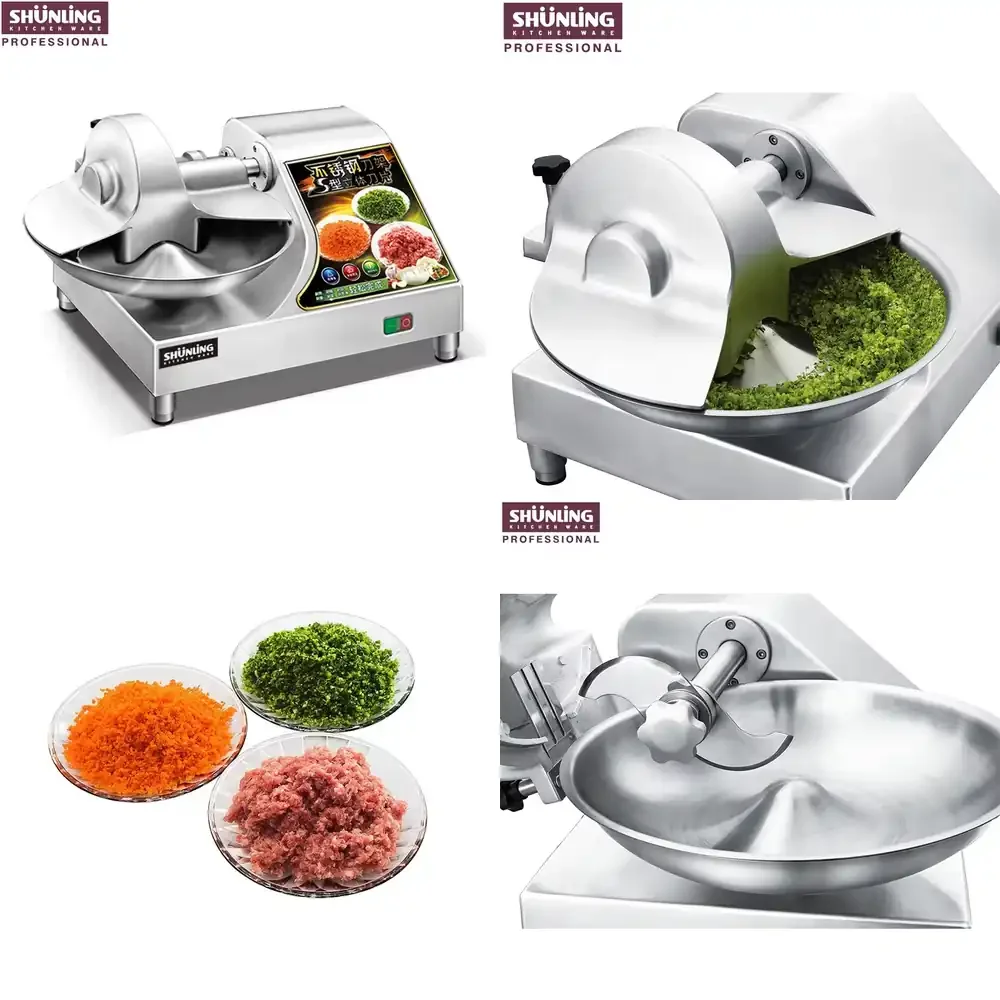 

Multifunctional 6.5L Automatic Stainless Steel Blade Bowl Cutter with Round Blade Condition New