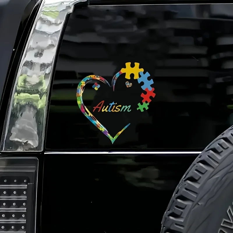 

Autism Awareness Vinyl Sticker 1Pc, Unique Waterproof Decal Universal Decor for Car Motorcycle Laptop Refrigerator Wall